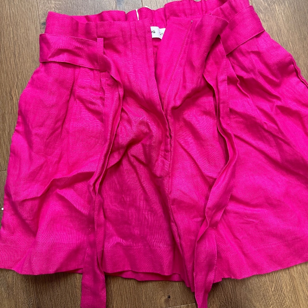 Mango Linen shorts Sz L